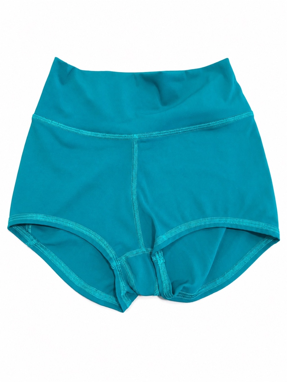 Five Dancewear Girls Teal High Rise Shorts YXL Dancewear